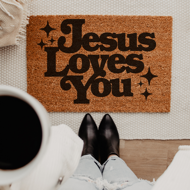 Jesus Loves You - Doormat