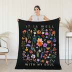 It Is Well With My Soul Fleece Blanket