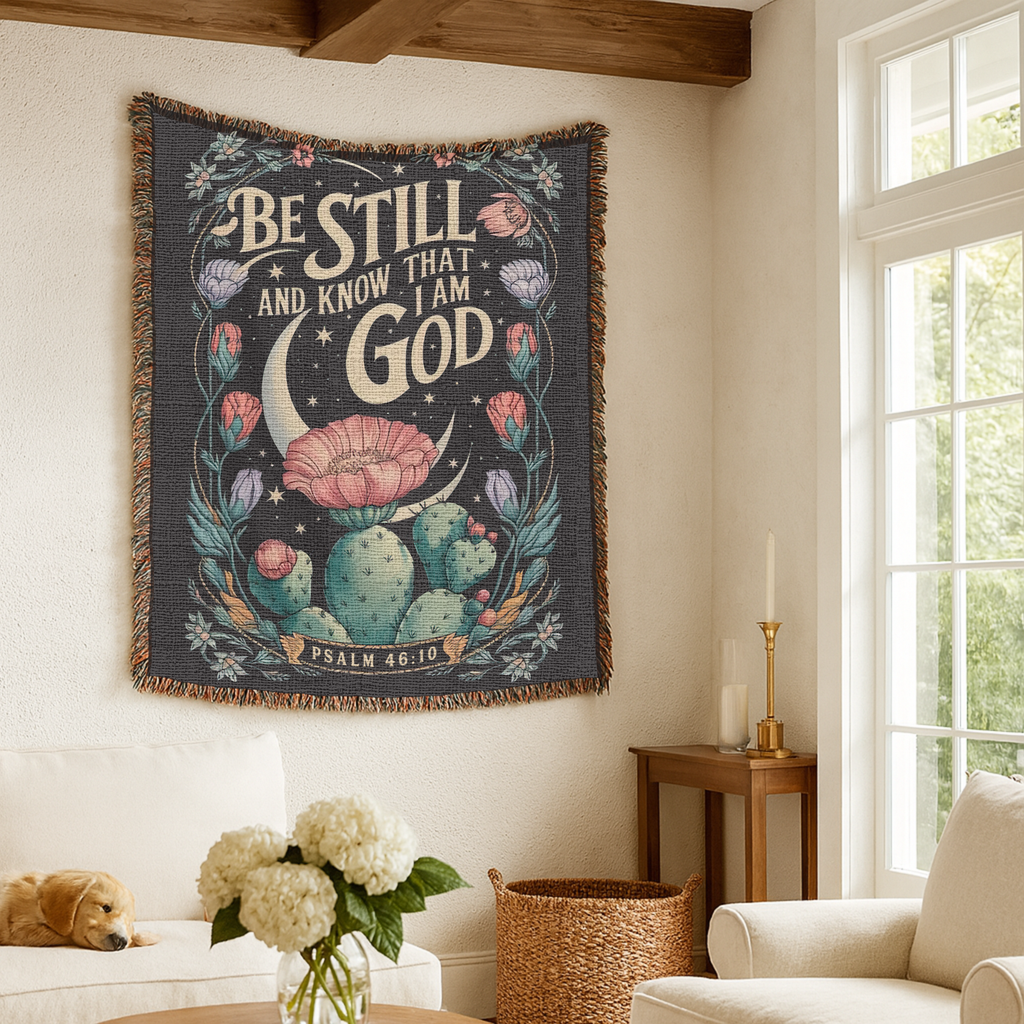 Be Still Woven Blanket