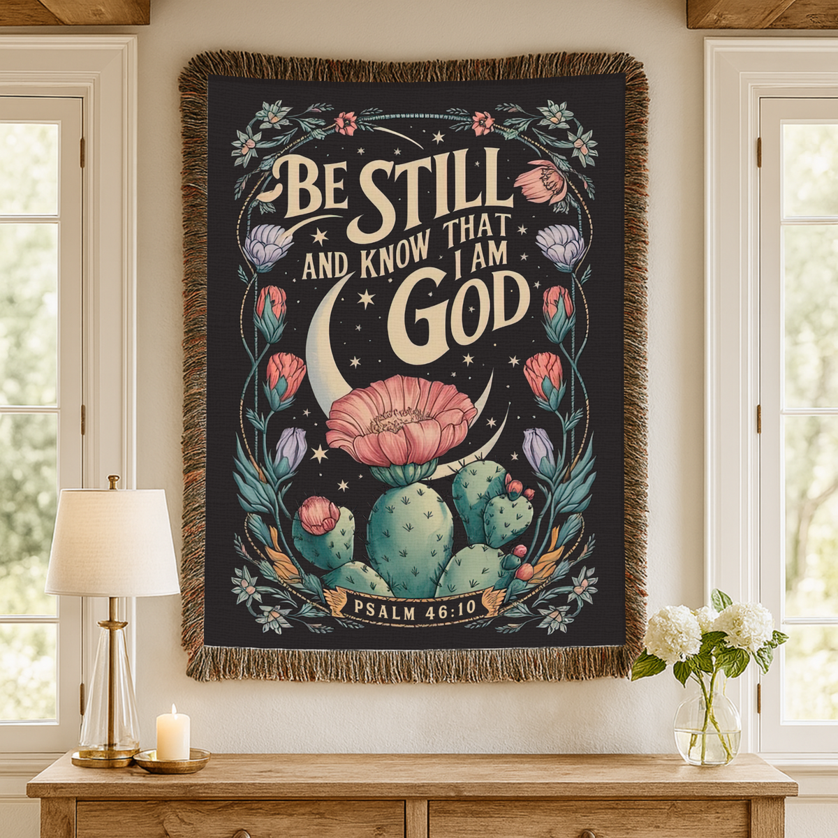 Be Still Woven Blanket