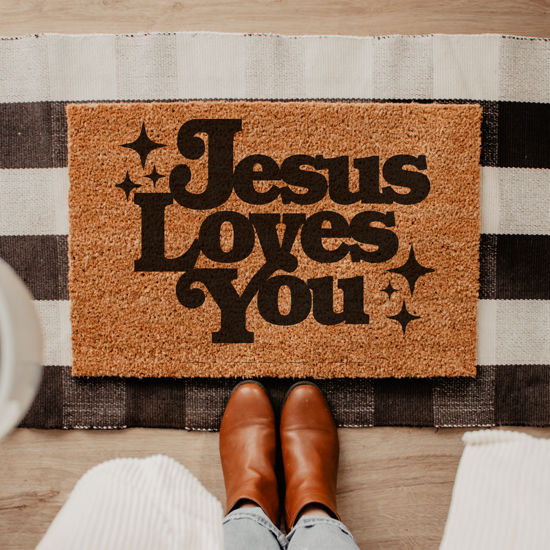 Jesus Loves You - Doormat