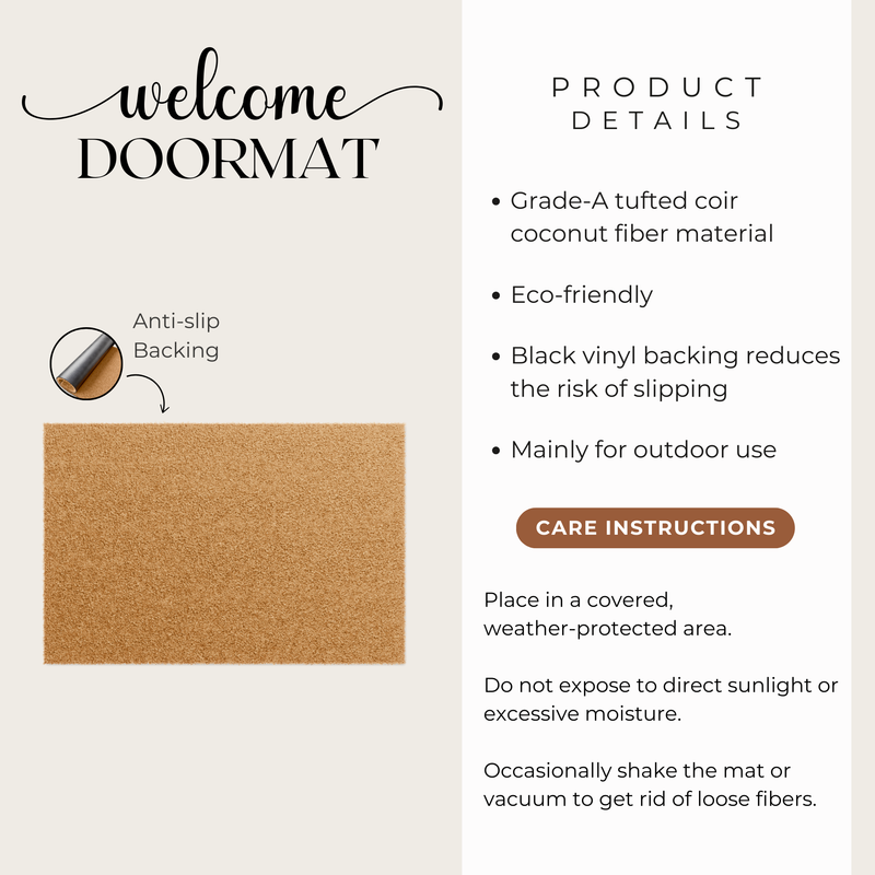 Blessed as you come in - Doormat