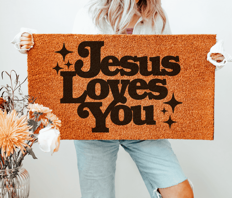 Jesus Loves You - Doormat