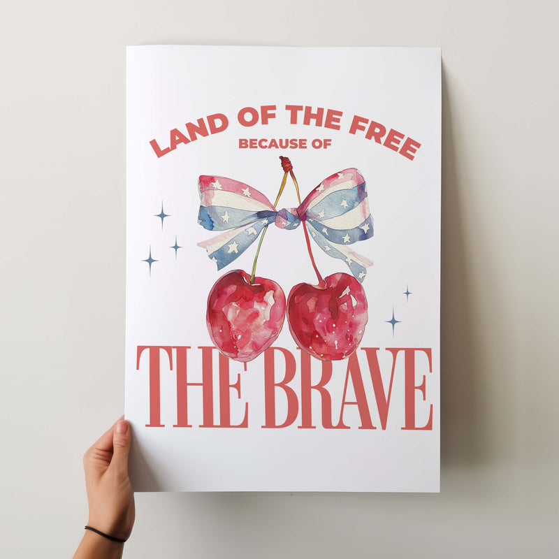Land of the free because of the brave